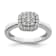 Rhodium Over 14K White Gold Lab Grown Diamond SI1/SI2, G H I, Squared
Halo Ring