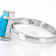 SleepIng Beauty Turquoise Solitaire Ring In Sterling Silver
