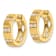 14K Yellow Gold Lab Grown Diamond SI1/SI2, G H I, Hinged Hoop Earrings