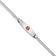 Rhodium Over 14k White Gold Medical Soft Diamond Shape Red Enamel Flat
Curb Link ID Bracelet