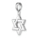 Rhodium Over 14k White Gold Polished Star of David Pendant