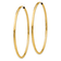 14k Yellow Gold Polished 2 1/8" Round Endless Hoop Earrings