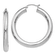 Rhodium Over 14k White Gold 1 9/16" Polished Hoop Earrings