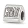 Sterling Silver Polished 2025 Graduation Bead