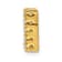 14K Yellow Gold Diamond Letter N Initial Charm