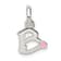 Sterling Silver Letter B with Enamel Pendant