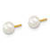14K Yellow Gold 3-4mm Freshwater Cultured Pearl 14 Inch Necklace, 5 Inch
Bracelet and Earring Set