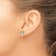 14K Yellow Gold Lab Grown Diamond 4ct. VS/SI GH+, 4-Prong Earrings