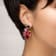 14K Yellow Gold Over Sterling Silver Illusion Hoops in Feeling Spicy