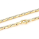 Cardano Chain And Bracelet Set In 18K Gold Over Bronze