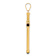 14k Yellow Gold Polished and Textured with Black Onyx Cross Pendant