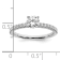 Rhodium Over 14K White Gold Lab Grown Diamond SI1/SI2, G H I, Engagement Ring