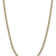 14k Yellow Gold and Rhodium Over 14k Yellow Gold 5.2mm Pavé Curb 26 Inch Chain