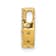14K Yellow Gold Diamond Letter J Initial Charm