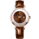 Christian Van Sant Women's Bria Brown Dial, Brown Leather Strap Watch