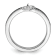 Rhodium Over Sterling Silver Stackable Expressions Heart Black and White
Diamond Ring 0.129ctw