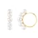 White Cultured Freshwater Pearl 14k Yellow Gold Earrings 6-6.5mm