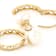 Pearl Hoop Earrings In 18K Gold Over Sterling Silver