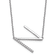Rhodium Over 14k White Gold Sideways Diamond Initial N Pendant Cable
Link 18 Inch Necklace