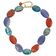 14K Yellow Gold Over Sterling Silver Agate, Jadeite, Chalcedony with
2-inch Extension Necklace