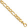 10k Yellow Gold 7mm Hand-Polished Figaro Link Bracelet