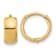 14k Yellow Gold Polished 7/16" Hinged Huggie Hoop Earrings