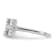 Rhodium Over 14K White Gold Lab Grown Diamond VS/SI GH, Initial H
Adjustable Ring