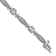 Rhodium Over Sterling Silver Cubic Zirconia Mom with Safety Clasp Bracelet