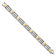 Titanium Brushed and Polished Yellow IP-Plated Bracelet