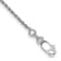 Rhodium Over 14k White Gold 1.15mm Diamond-Cut Rope Link Bracelet