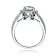 CZ Halo Solitaire Ring In Sterling Silver