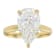 Lab-Grown Diamond Pear Shape Solitaire Ring In 14K Gold 4.00ct