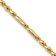 14k Yellow Gold 3mm Diamond-Cut Solid Milano Rope 18 Inch Chain