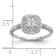 Rhodium Over 14K White Gold Diamond Cluster Engagement Ring 0.22ctw