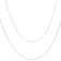 Set Of Two Snake ChaIn Diamond-Cut Station Necklaces In Sterling Silver