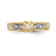 14K Yellow Gold AA Quality Engagement Ring 0.09ctw