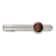 Stainless Steel Brushed with Tiger's Eye Tie Bar