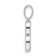 Rhodium Over 14k White Gold Diamond Letter B Initial Pendant