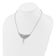 Rhodium Over Sterling Silver Fancy Freshwater Cultured Pearl and Cubic
Zirconia Necklace