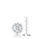 CZ Baguette Stud Earrings In Sterling Silver