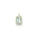 14K Yellow Gold Diamond and Prasiolite Pendant