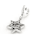 White Cubic Zirconia Platineve Over Sterling Silver Star Of David Charm 0.18ctw