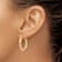 14k Yellow Gold and Rhodium Over 14k Yellow Gold Polished Diamond-cut 1
1/16" Twist Hoop Earrings