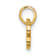 14K Yellow Gold Polished Cubic Zirconia Dog Bone Pendant