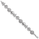 Rhodium Over Sterling Silver Polished Turtle, Shell, Starfish, Clam Bracelet
