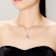 Teardrop CZ Drop Necklace In Sterling Silver