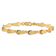14k Yellow Gold Textured Multi-Color Enamel Flip Flop Bracelet