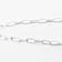 Elongated Paperclip LInk ChaIn Necklace In Sterling Silver 18"