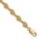 14k Yellow Gold Textured Conch Shell Link Bracelet