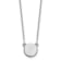 Rhodium Over 14k White Gold Tiny Circle Block Letter F Initial Pendant
Cable Link 18 Inch Necklace